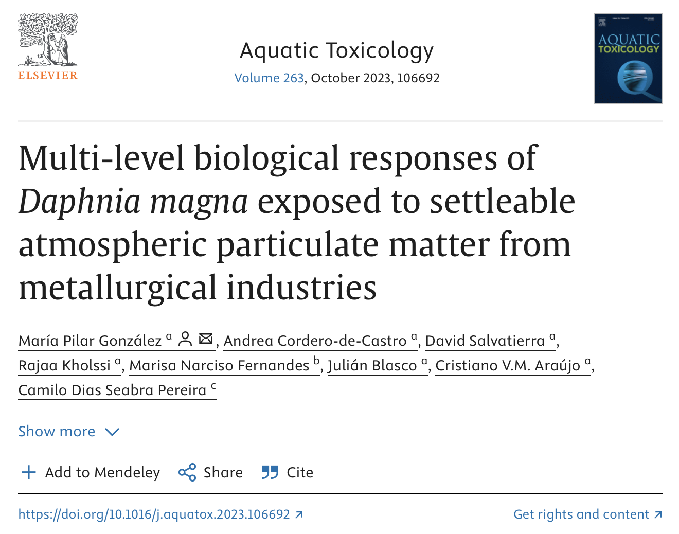 Article by Pilar